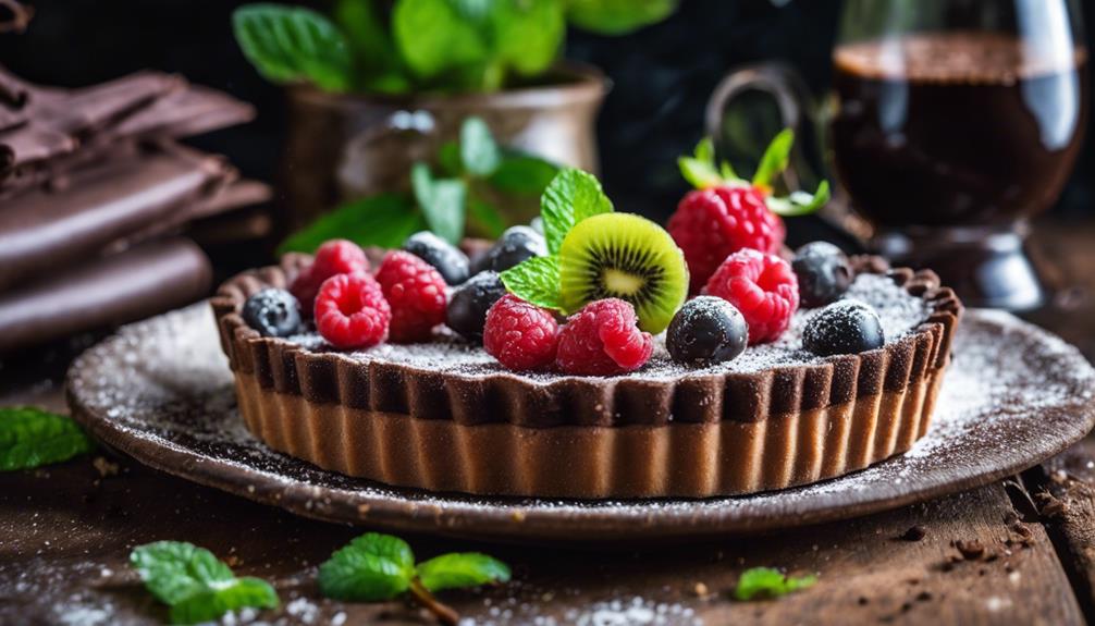 belgian chocolate tart delights