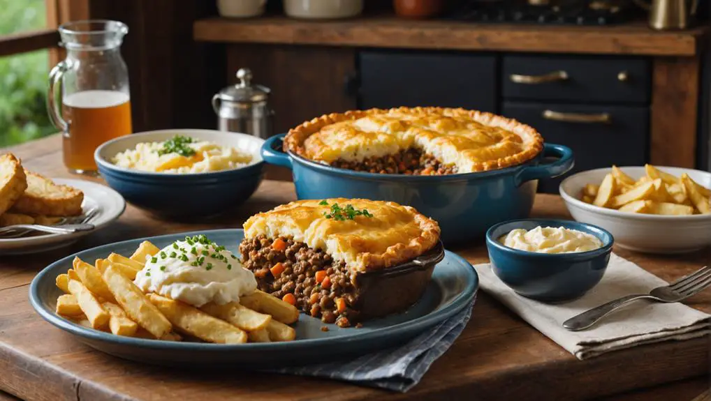 british comfort food staples