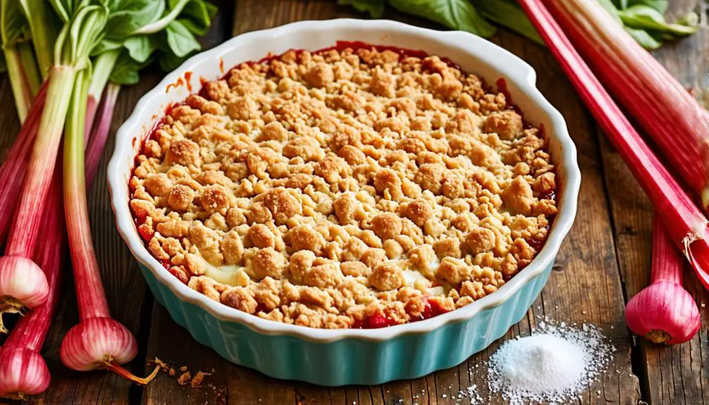 classic rhubarb crumble delight