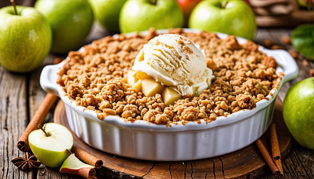 delicious british apple crumble