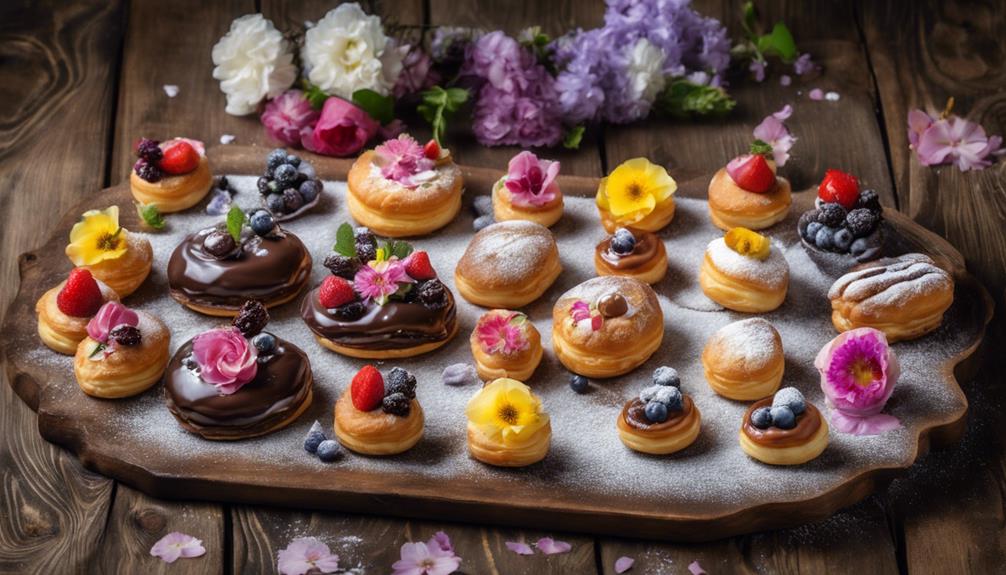elegant belgian pastry decorations