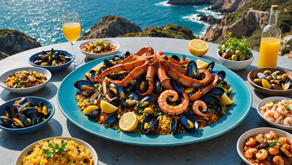 mediterranean coastal seafood delicacies