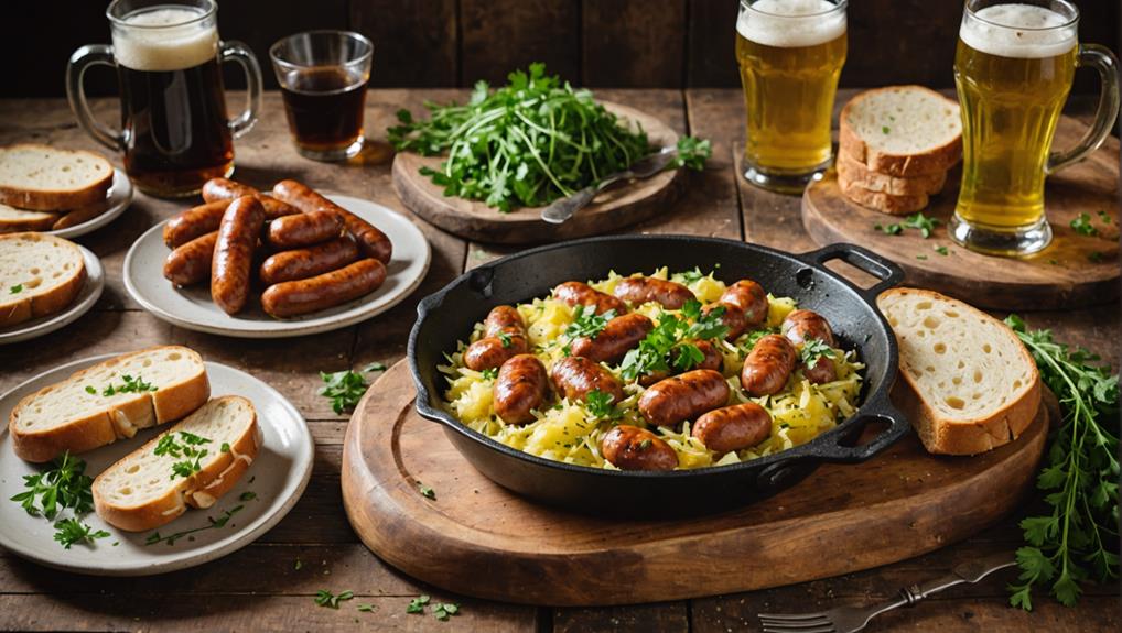 savory sauerkraut sausage dishes