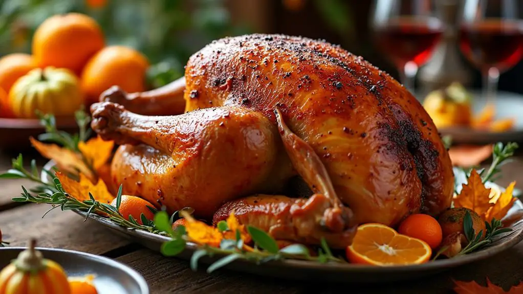 citrus flavored roasted turkey