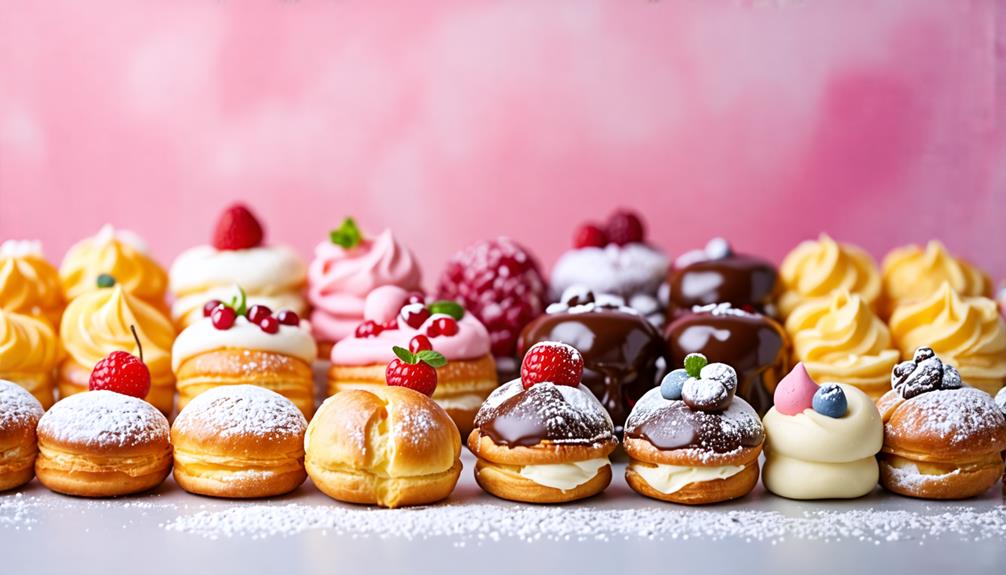 clairs and cream puffs
