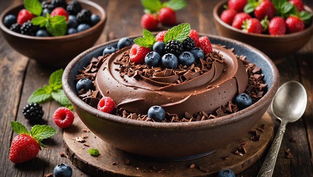 delicious frozen chocolate mousse