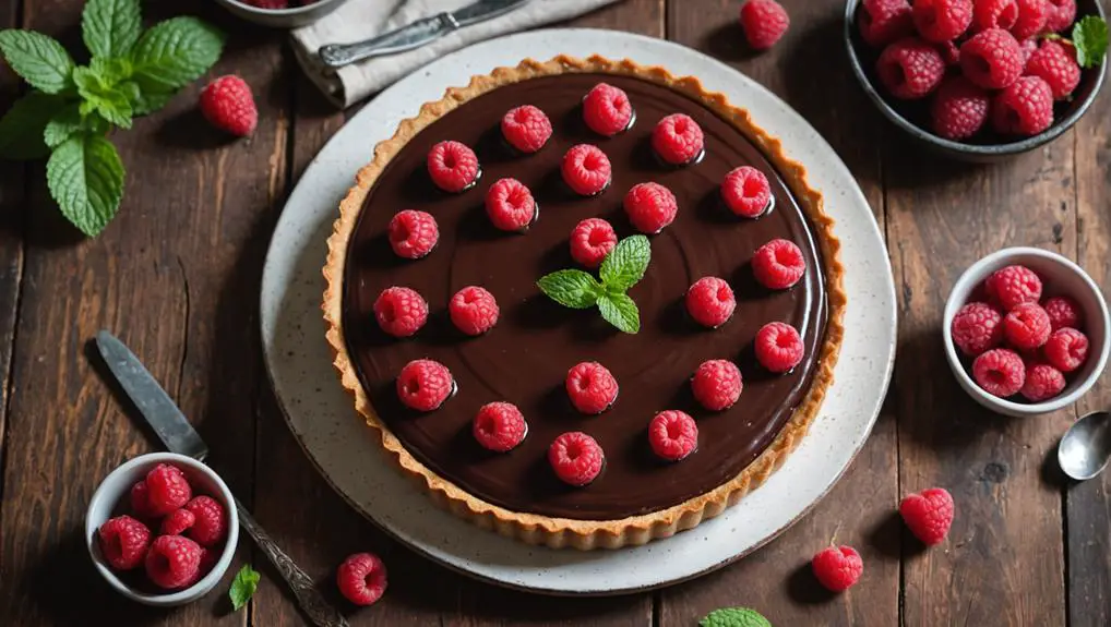 delicious milk chocolate tart