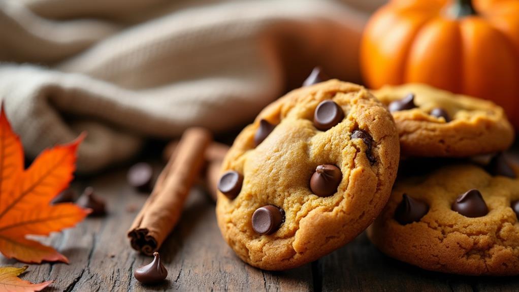 delicious pumpkin chocolate cookies
