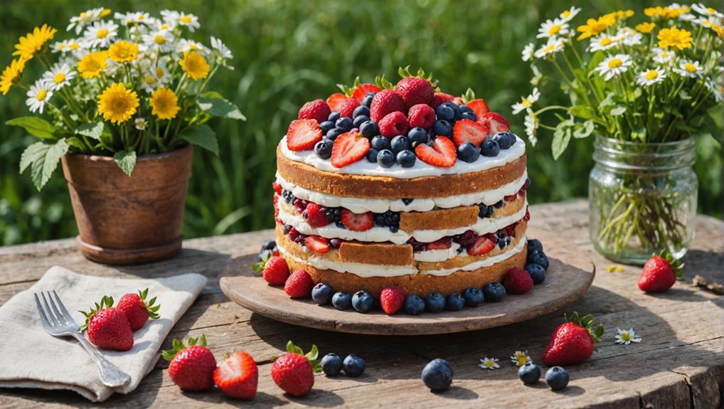 delicious seasonal fruit dessert