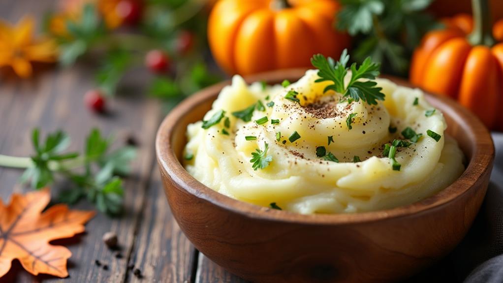 herb infused creamy potatoes