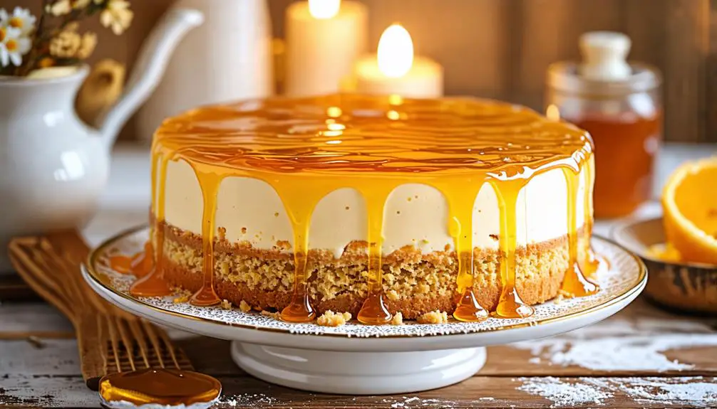 layered russian honey cake