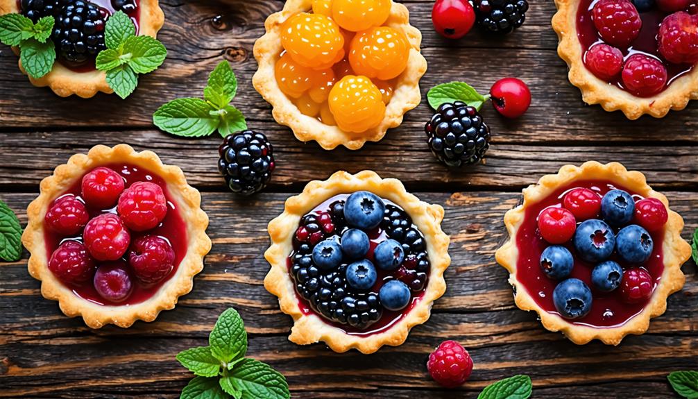 nordic berry tarts selection