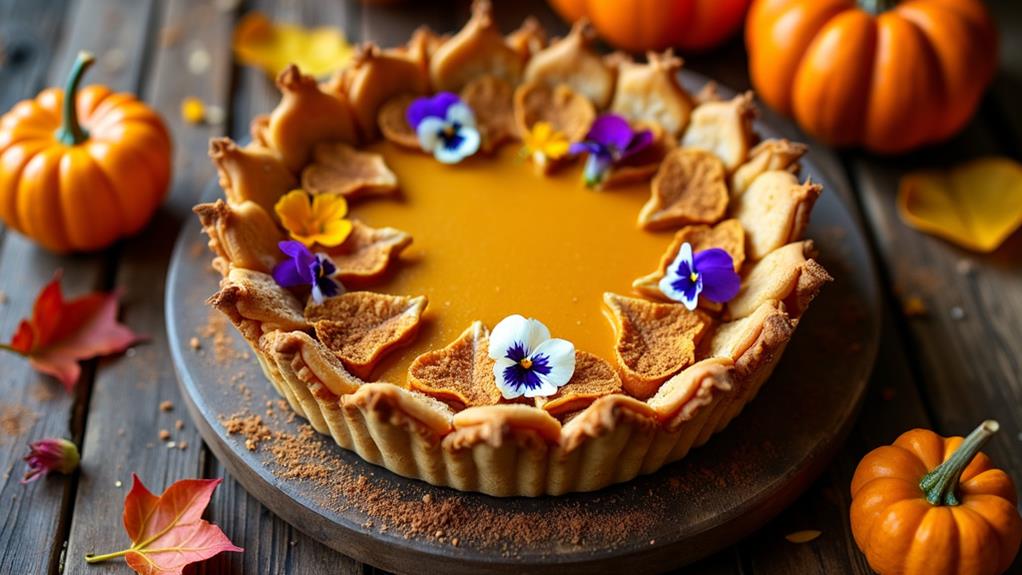 ornate autumn dessert creation