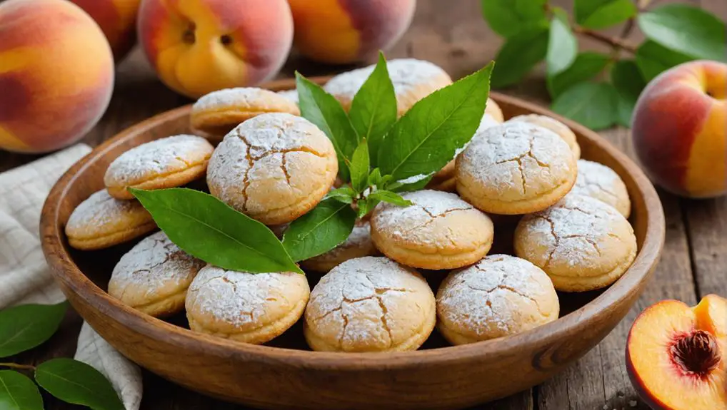 peach shaped cookie delicacies