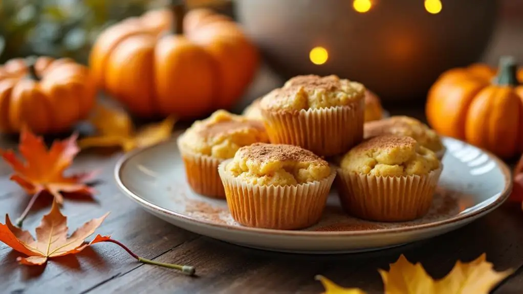 pumpkin spice mini muffins