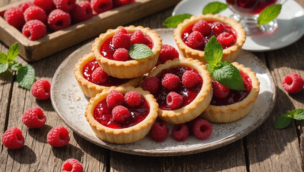 raspberry jam shortbread tarts