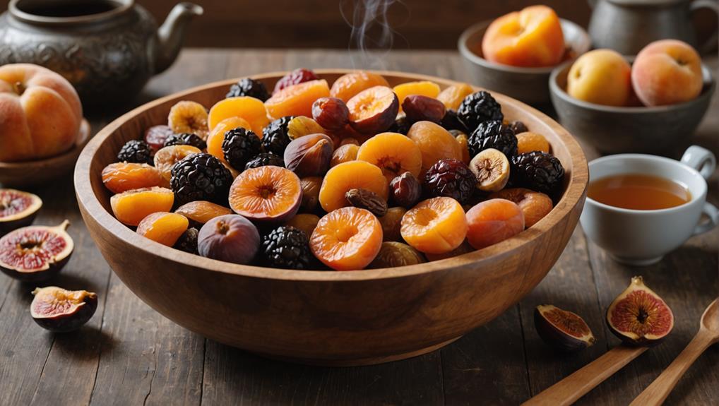 rehydrate the dried fruits