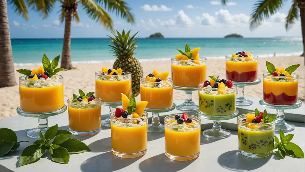 tropical seasonal dessert delight