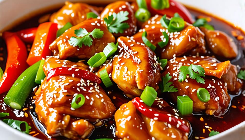 asian honey garlic chicken
