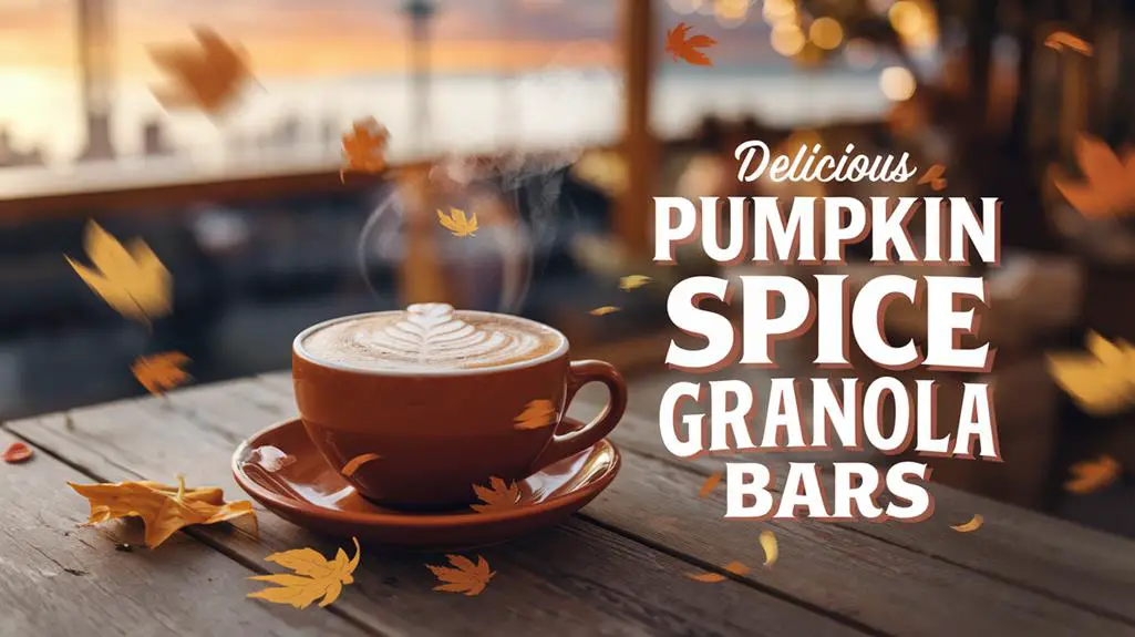 autumn flavored granola snacks