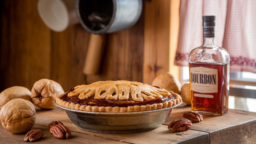 bourbon infused pecan pie