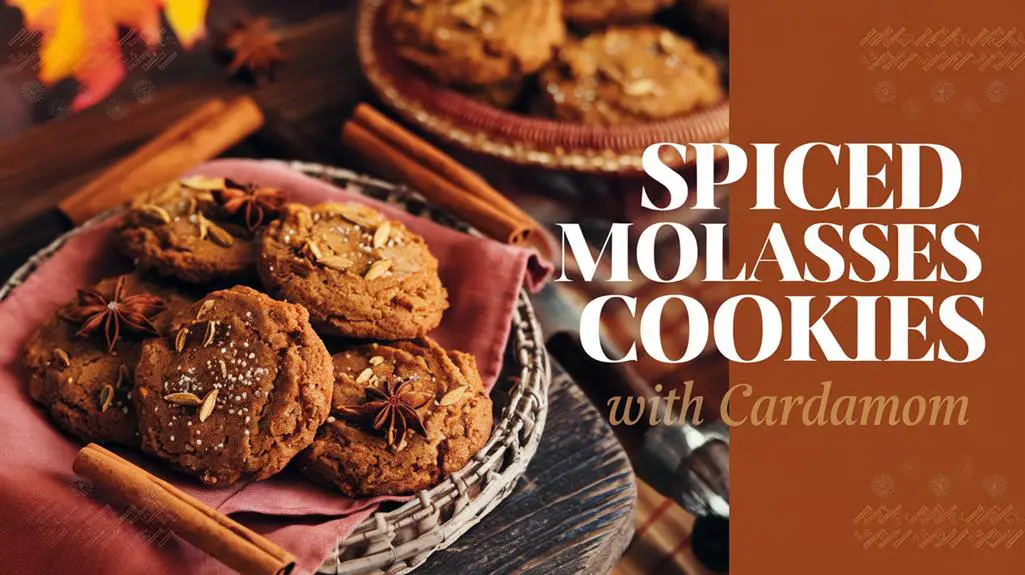 cardamom infused spiced cookies