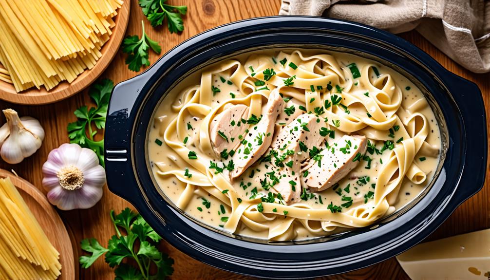 crockpot creamy chicken alfredo