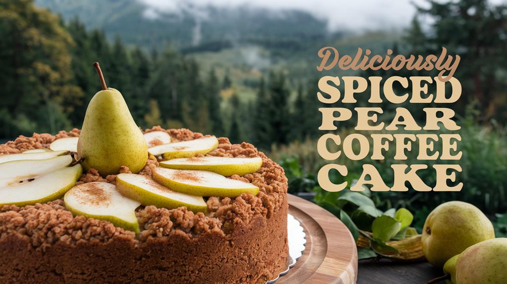 deliciously flavored coffee cake