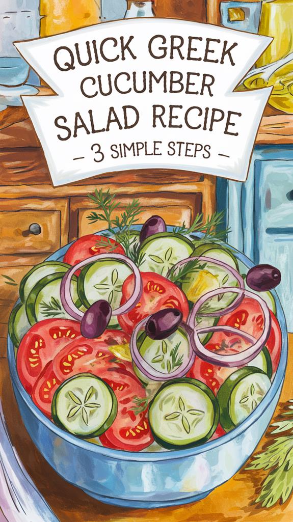 easy greek cucumber salad