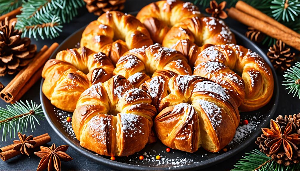 festive french gingerbread cookies