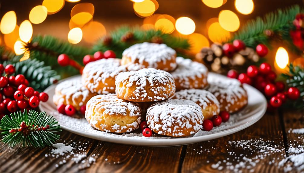 festive greek almond cookies