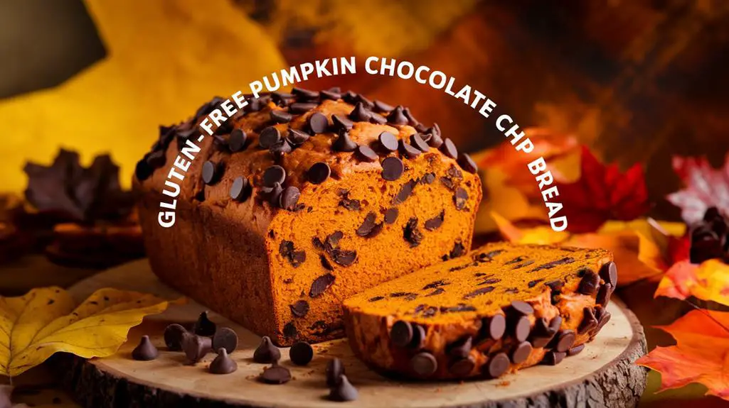 gluten free pumpkin chocolate bread