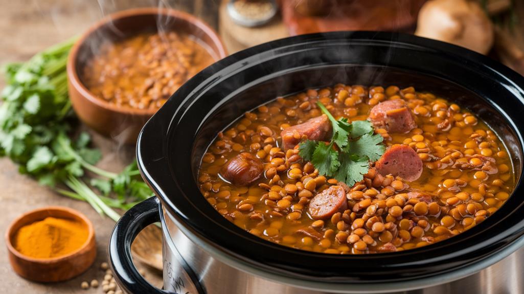 hearty smoky lentil soup