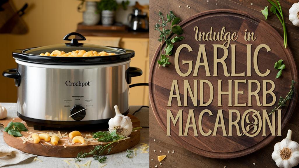 herb infused garlic pasta dish