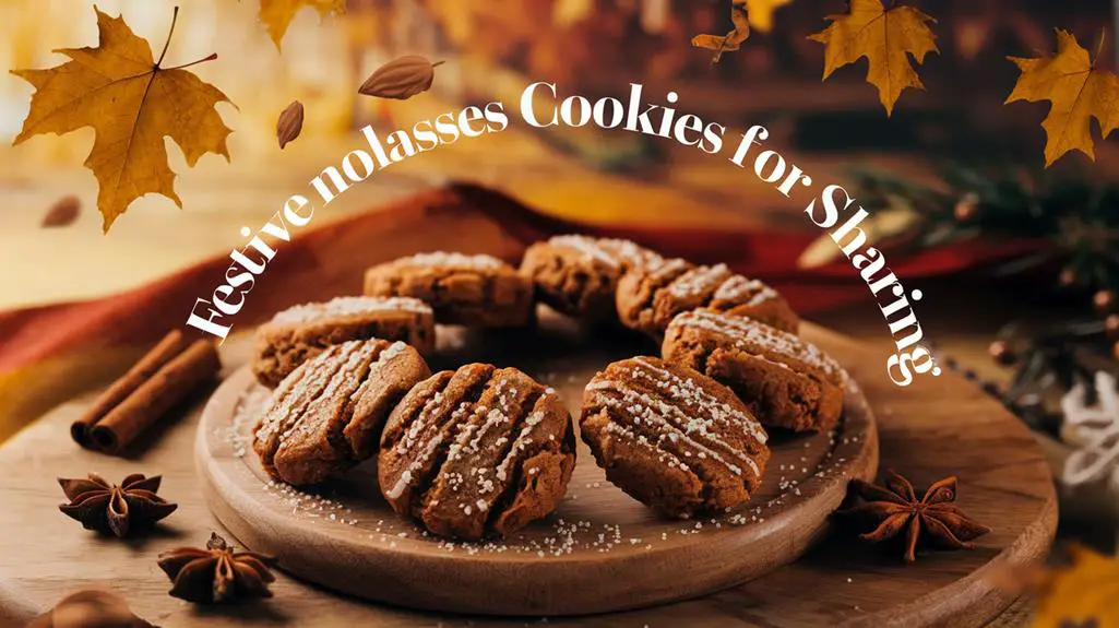 holiday molasses cookie exchange