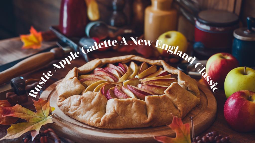 homemade rustic apple galette