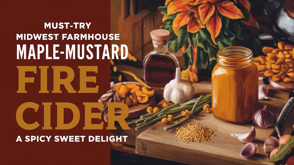 maple mustard infused cider