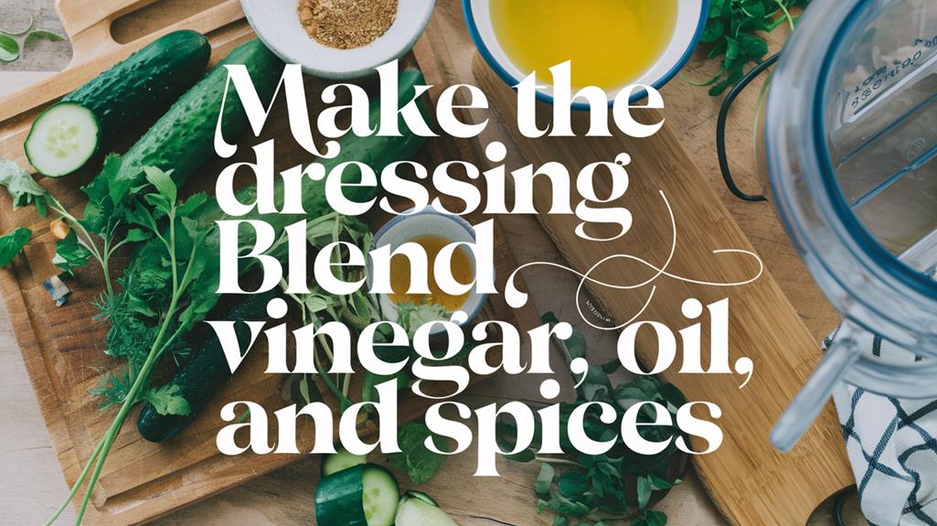 prepare the salad dressing