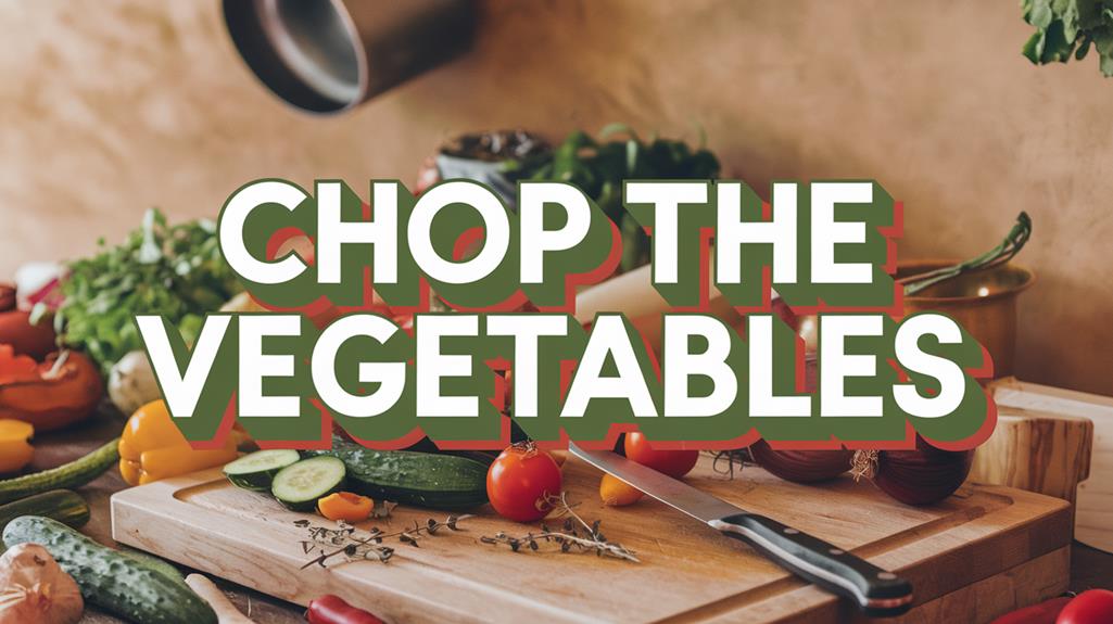 prepare the vegetables now