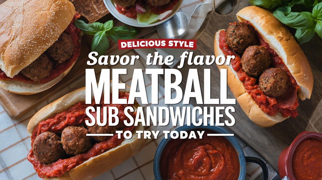savory meatball sub delights