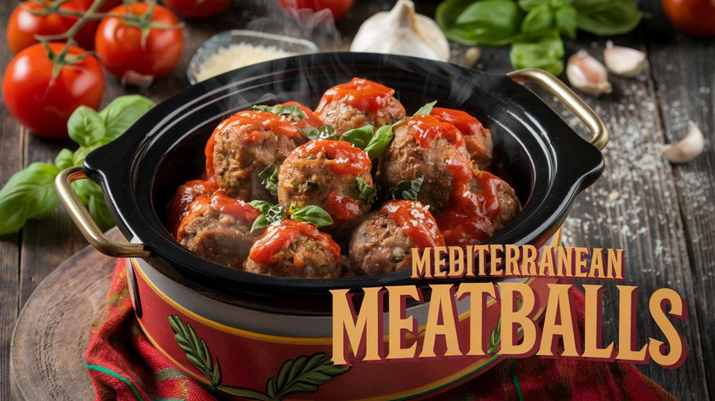 savory mediterranean inspired meatballs