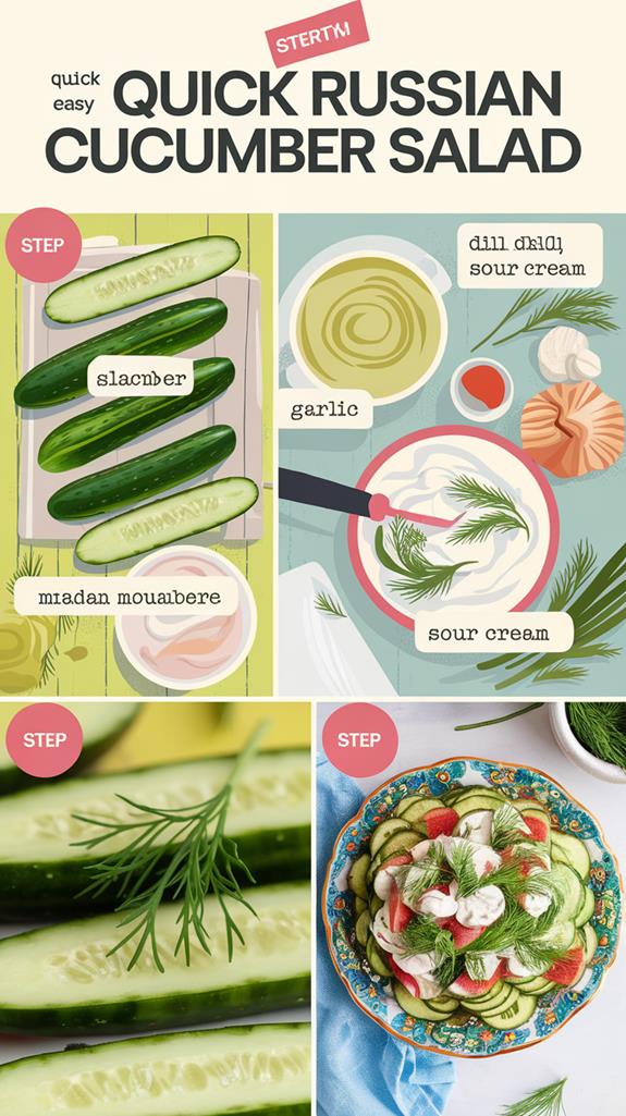 simple russian cucumber salad