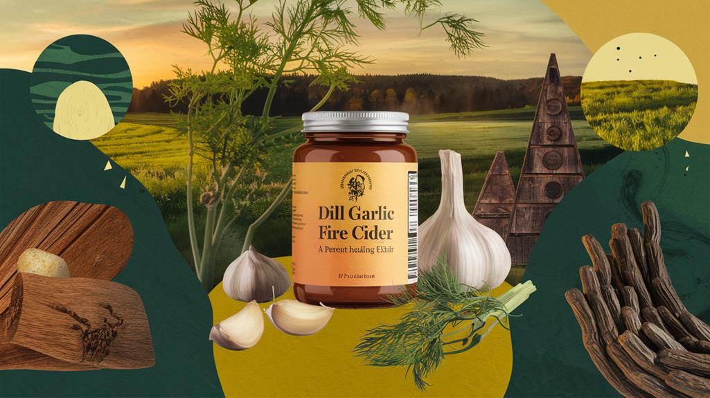 spicy dill garlic tonic