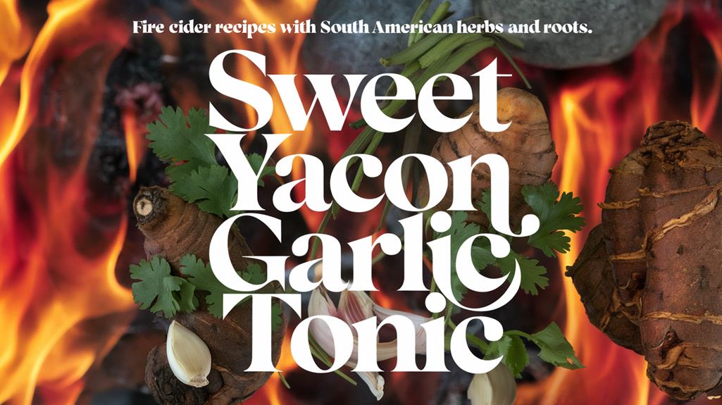 yacon garlic health tonic