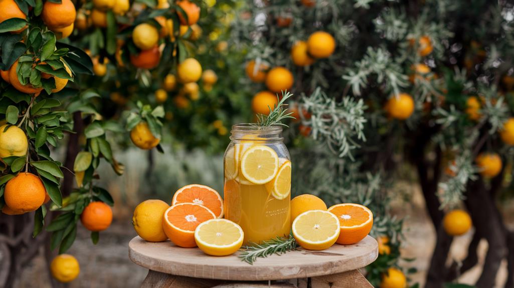 zesty herbal fermented tonic